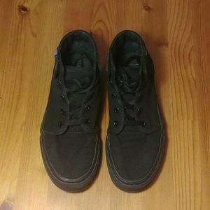 BLACK CANVAS MID VANS